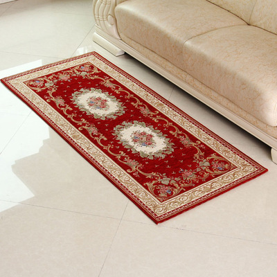 义乌产业带地毯欧式床边脚垫 地垫 防滑吸水家居地毯飘窗