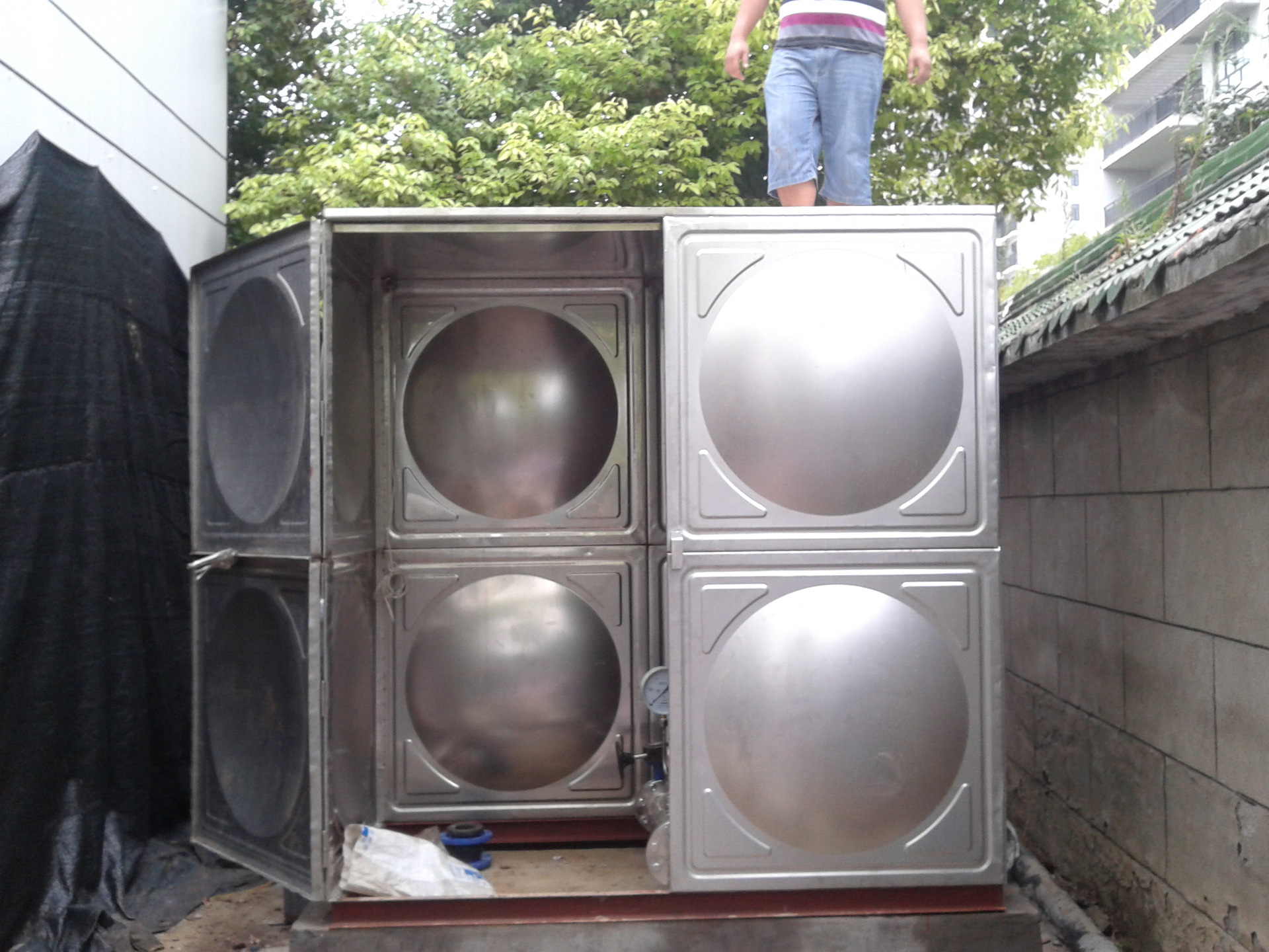 家用蓄水箱 方形不锈钢水箱水塔 保温水箱 生活水箱 水箱厂