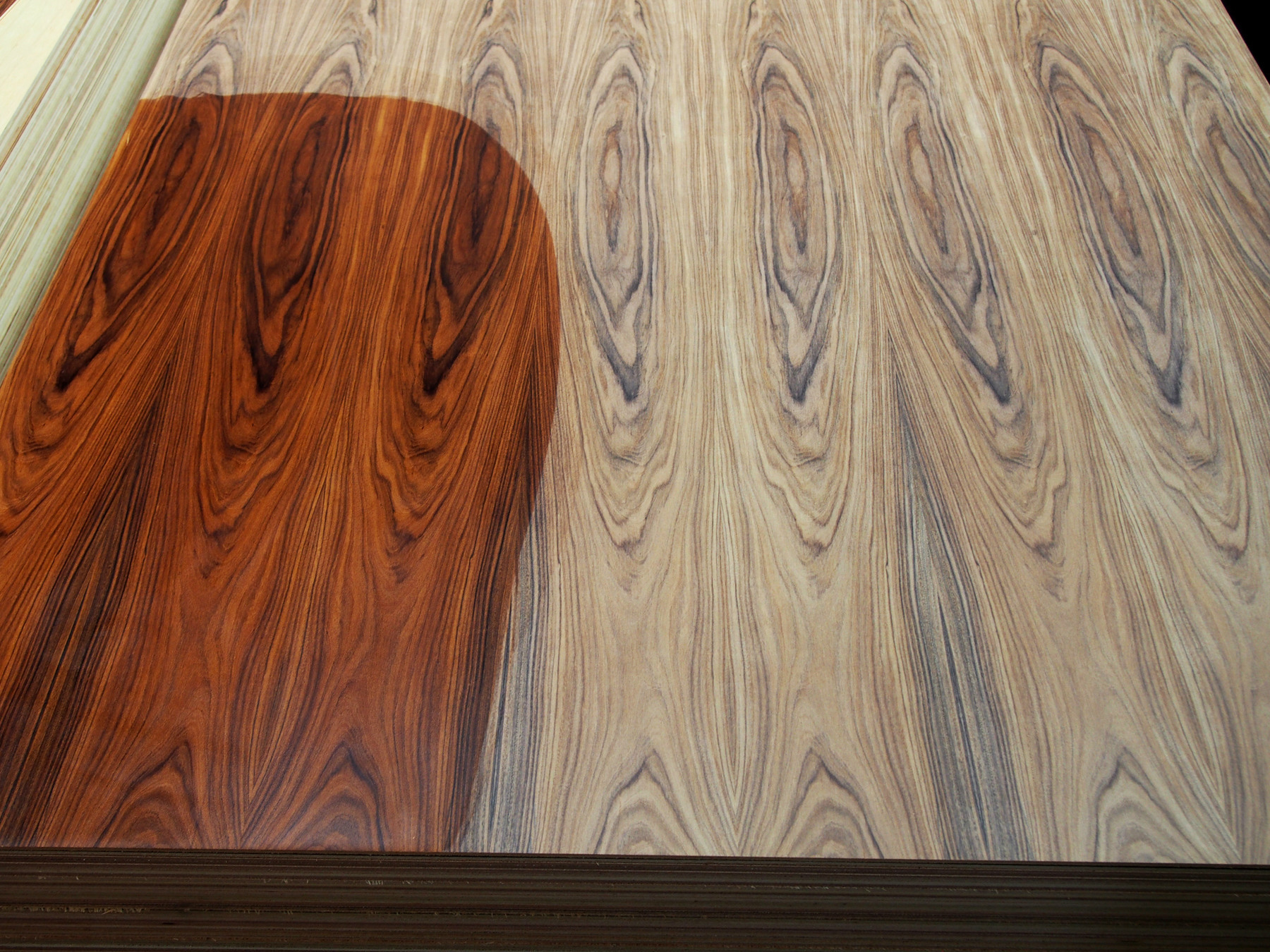 天然巴西酸枝山纹 进口柳桉芯高档木皮装饰面板 装修工程专用面板