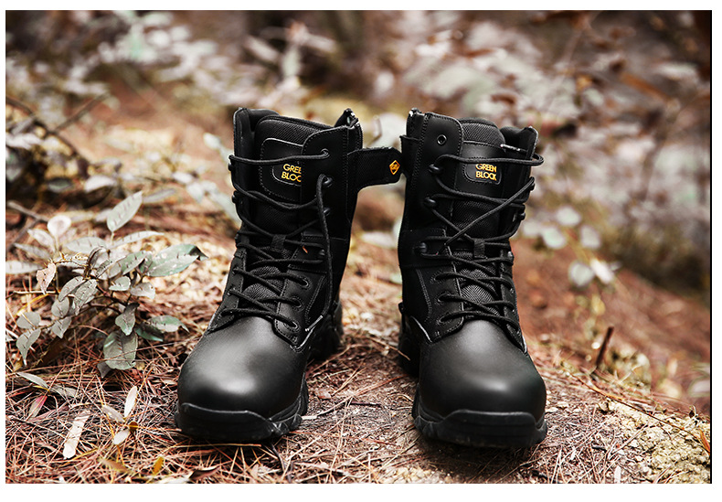 正品corcoran2018新款沙漠作战靴战术靴特种兵真皮军靴防滑防穿刺