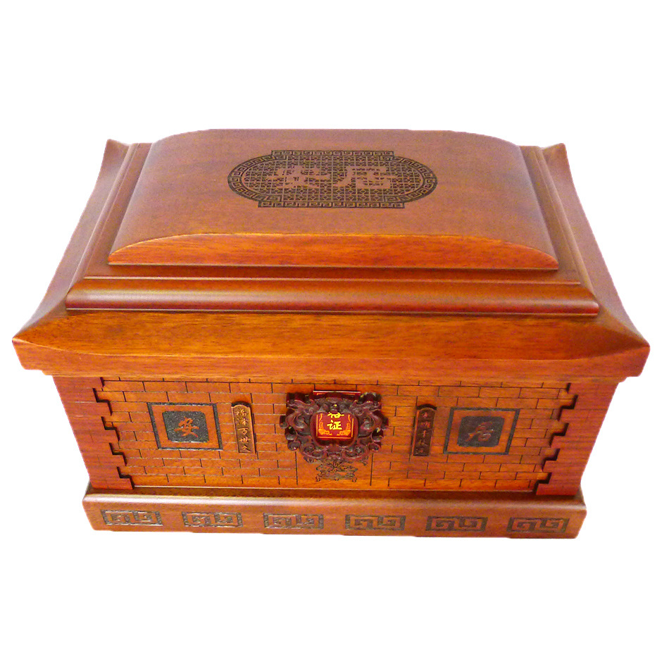 厂家直销殡葬用品 安居阁小花梨木骨灰盒 纯手工高档骨灰盒 批发