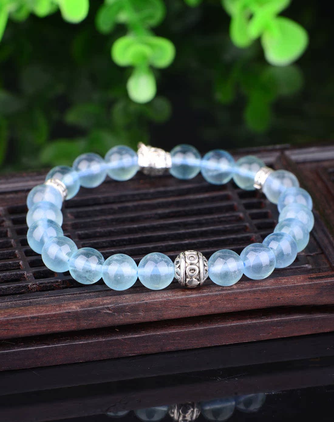 叶叶情浓蓝萤石单圈手链