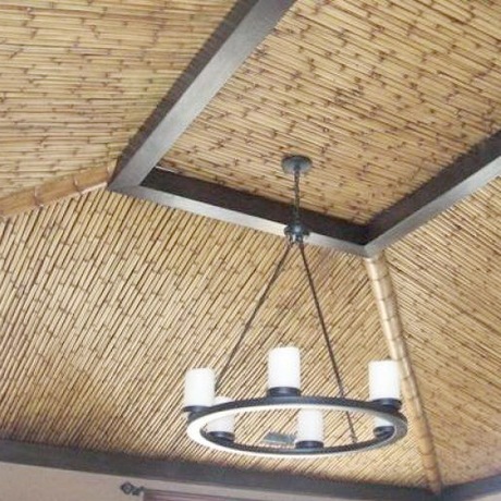 防火阻燃仿真竹 装饰芦苇杆 稻草杆吊顶