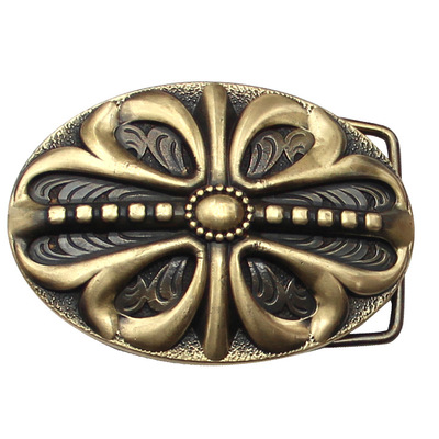 精致纯铜皮带扣头个性创意款百搭裤带扣黄铜高端潮酷复古皮带扣