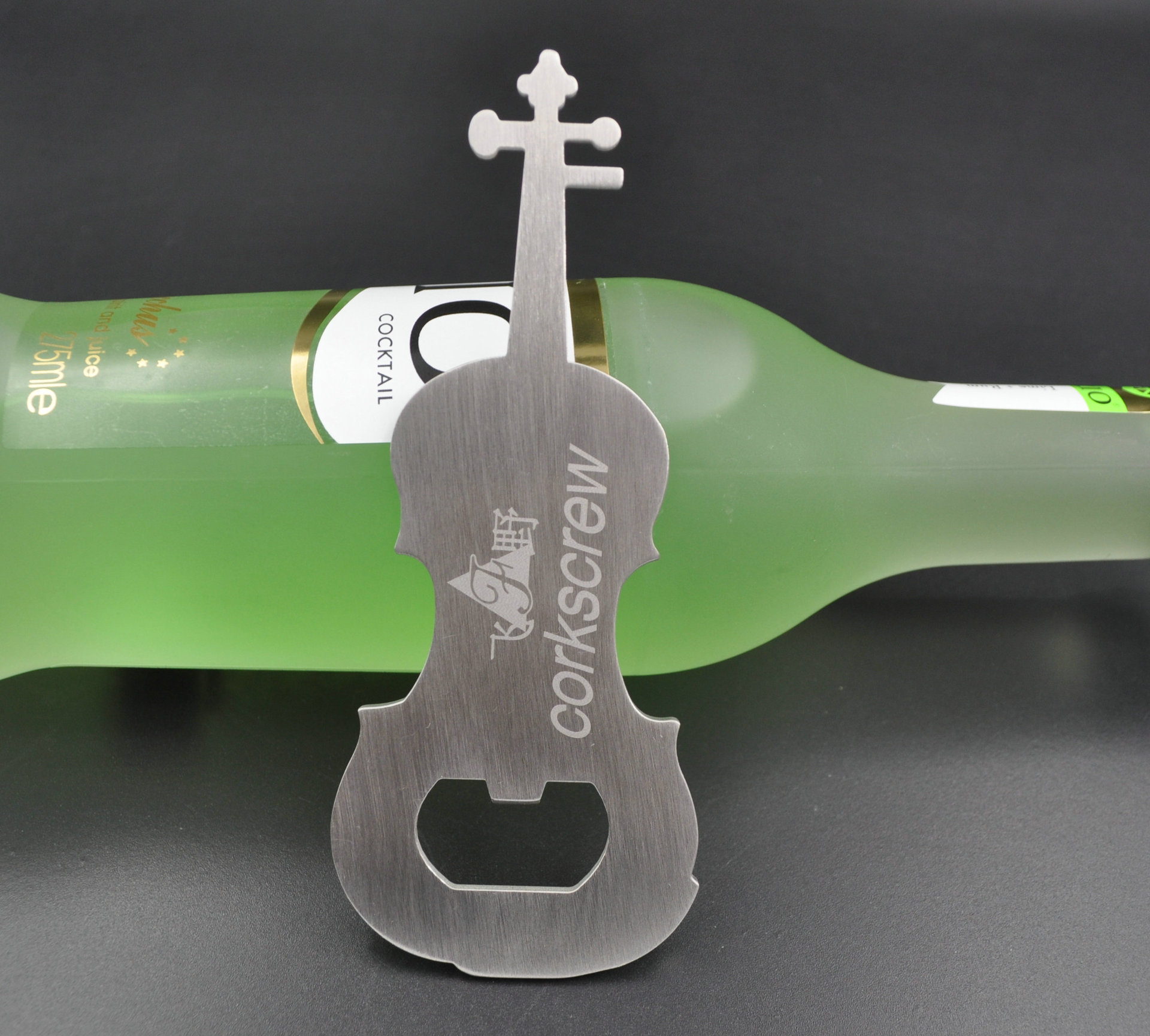 厂家直销 创意吉他形状开瓶器 不锈钢开瓶器 启瓶器 可定制批发