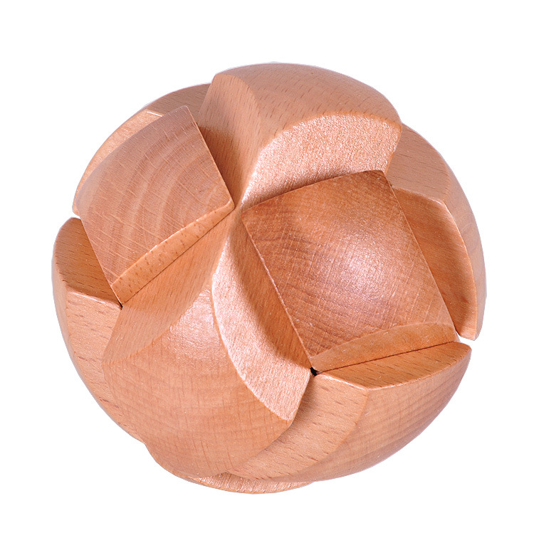 木制成人古典益智玩具 孔明锁 鲁班锁 足球锁