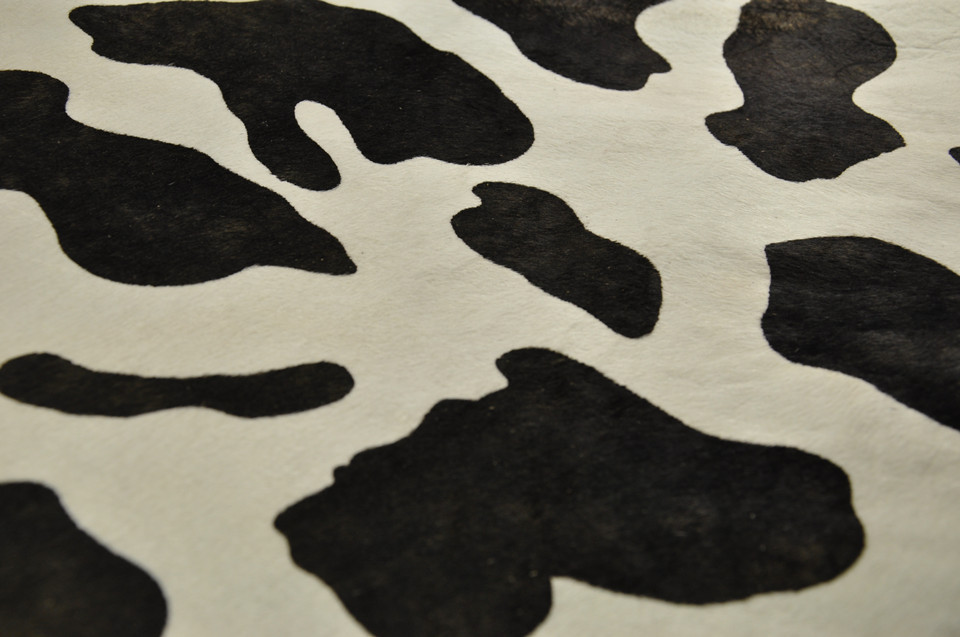 供应奶牛纹马毛 头层白色奶牛纹马毛 鞋包用马毛真皮批发