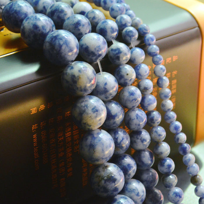 天然蓝纹石散珠圆珠4-6-8-10-12mm规格diy散珠手作配件批发-阿里巴巴