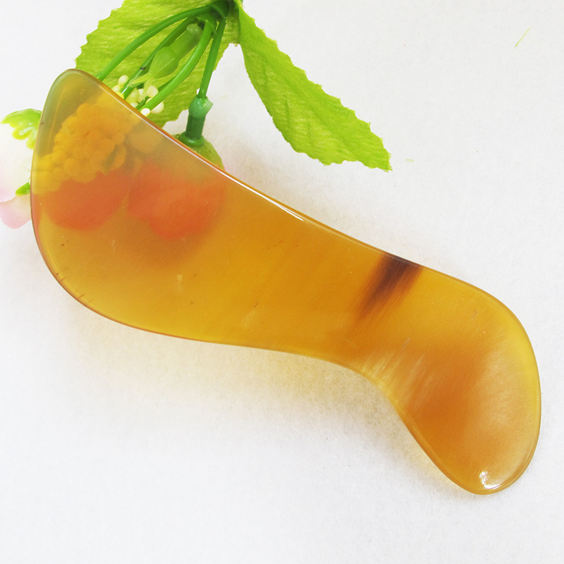 批发美容小号刮痧板正品牛角刮痧片点穴按摩s型多功能薄款美容板
