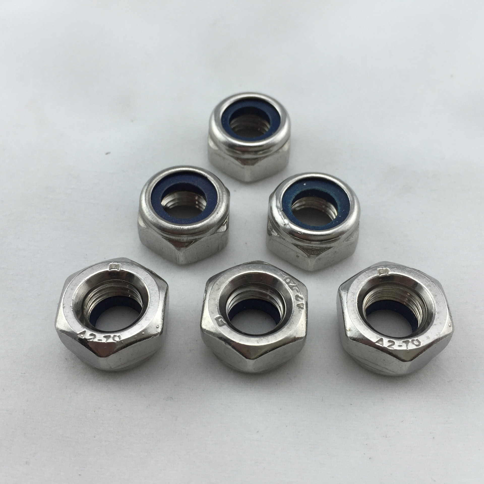 批发不锈钢防松螺母 不锈钢尼龙自锁螺母 不锈钢防滑