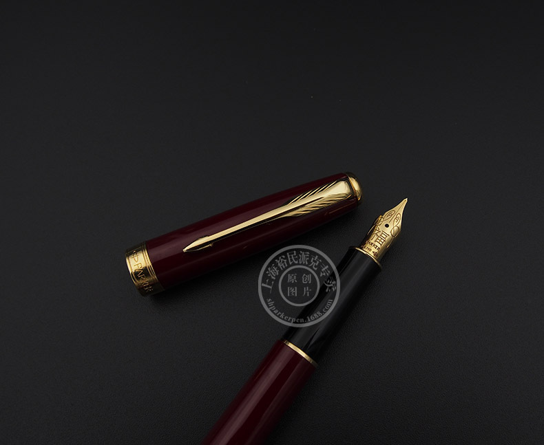 parker派克卓尔福系列「福」字三款宝石红 黑丽雅白夹 .