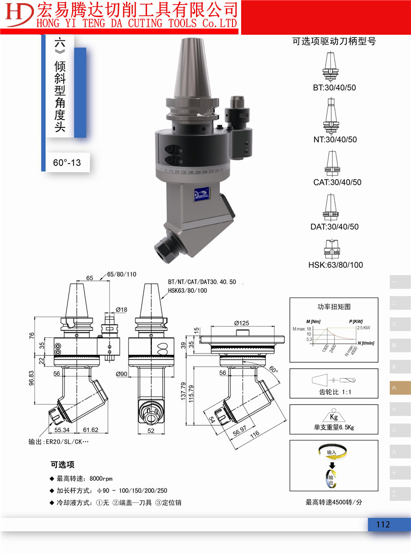 60°-10角度头 直角铣头横向铣头龙门铣头 cnc数控铣头龙门侧铣头