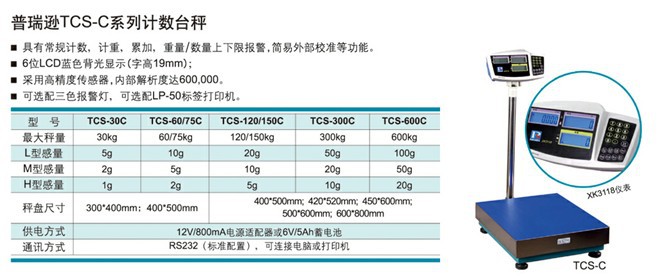 TCS－C系列计数台秤