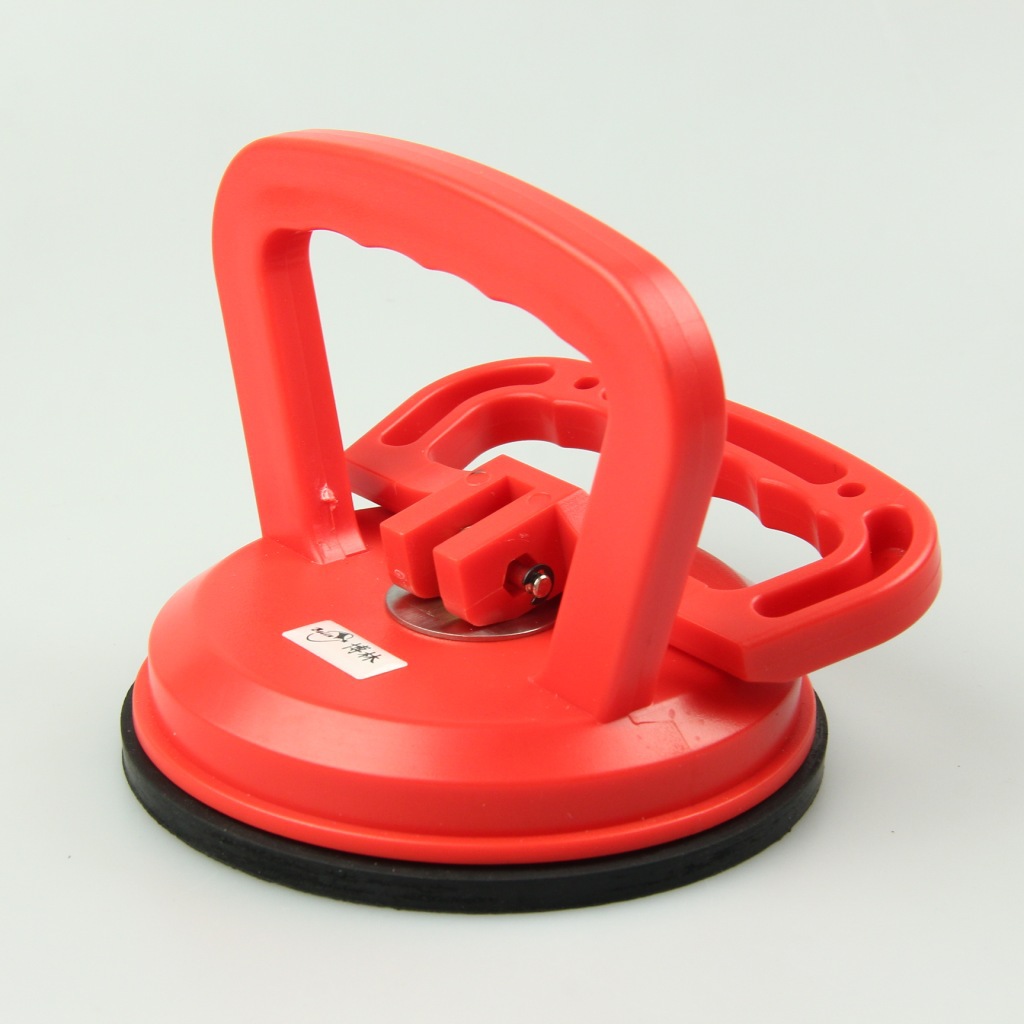 厂家直销红蓝黄三色塑料单爪普通吸盘 圆形