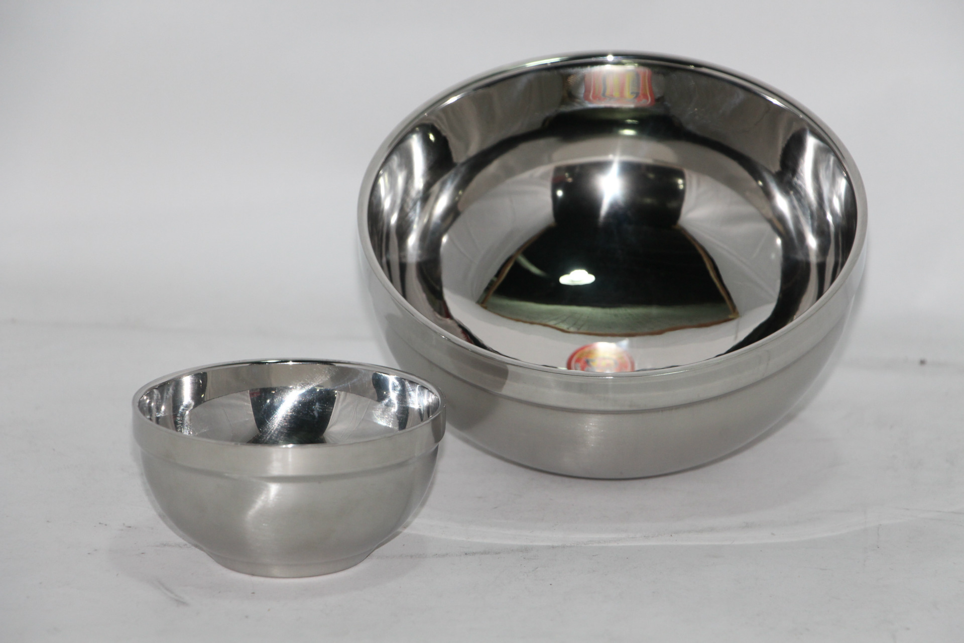 厂家特价直销:双层201不锈钢碗 白金隔热不锈钢砂光碗 赠人佳品