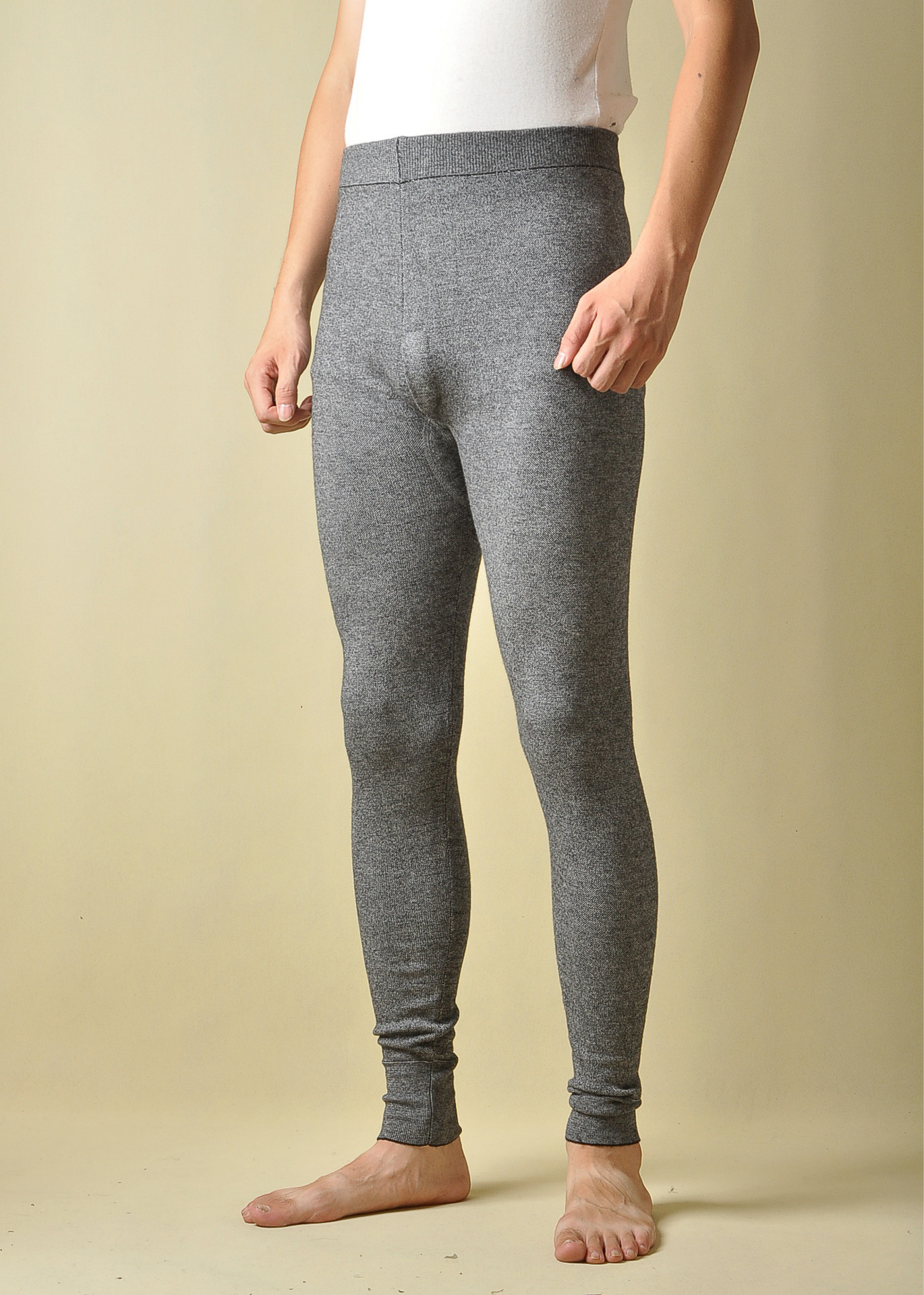 男式毛裤提花羊绒裤针织打底羊毛裤保暖薄款