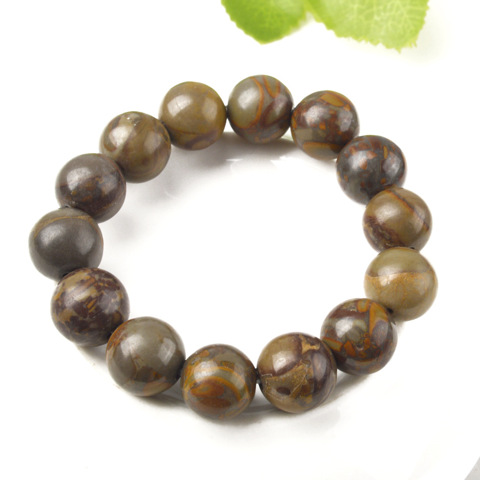 供应高档女娲石佛珠手链 女士气质圆珠保平安手串厂家批发