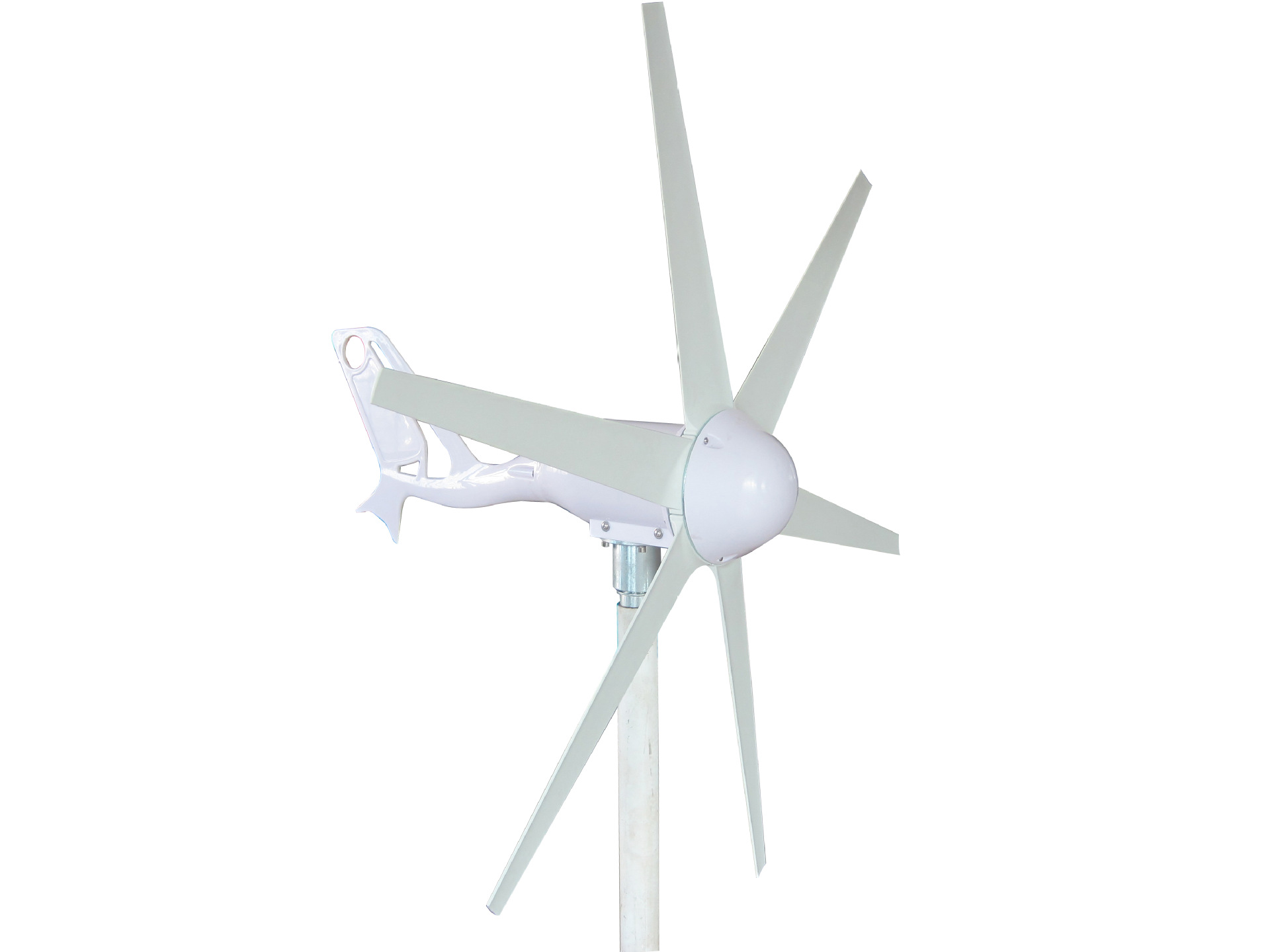 广东厂家直供6叶200w盘式永磁小型风力发电机 水平轴路灯风机