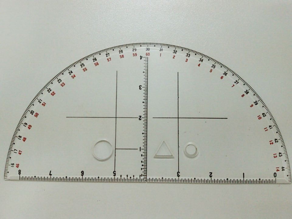 半圆尺,塑料尺, 军事教学 pgc-002塑料尺子学习用品