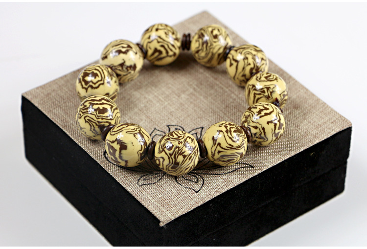 焦作 梵一绞胎瓷 工厂直销 天然水纹绞胎瓷男士手串 手链 .