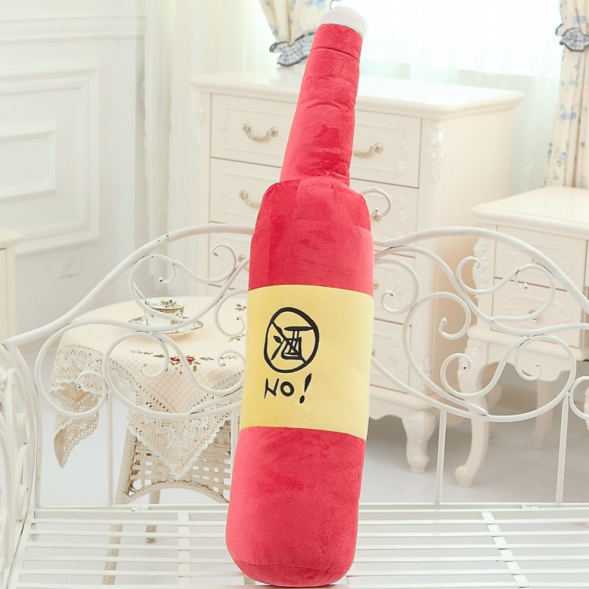 创意睡觉大抱枕 毛绒玩具大号 啤酒瓶抱枕 送男友生日 生日礼物