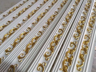 厂家直销 新款轻质艺术pu线条 hp-8020(描金)