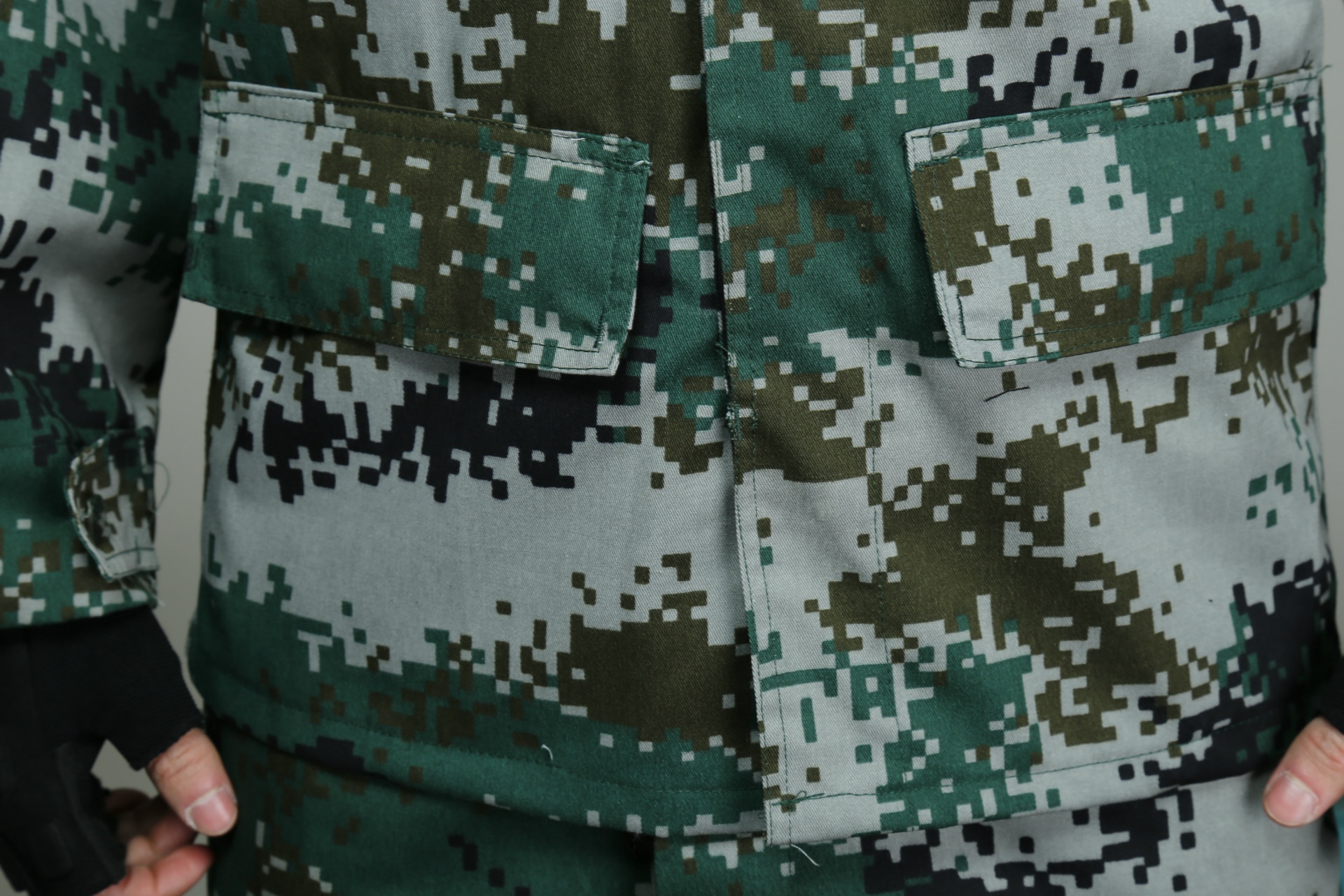 正品07丛林迷彩服套装男女数码军训服春秋