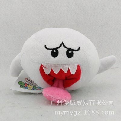 super mario 超级玛丽 马里奥 白色吐舌 幽灵 毛绒公仔 玩偶