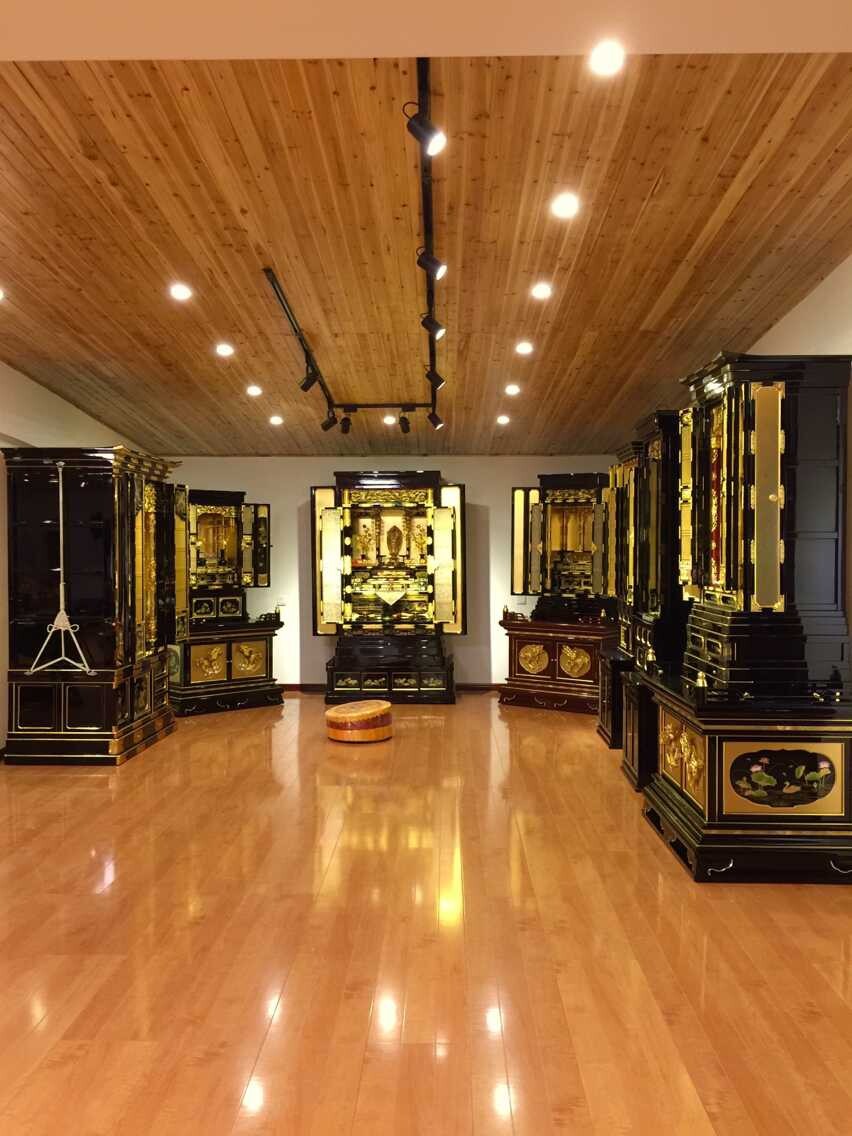 工厂直销手工实木雕刻彩绘莲花灯佛堂佛具礼佛供奉莲花灯佛具