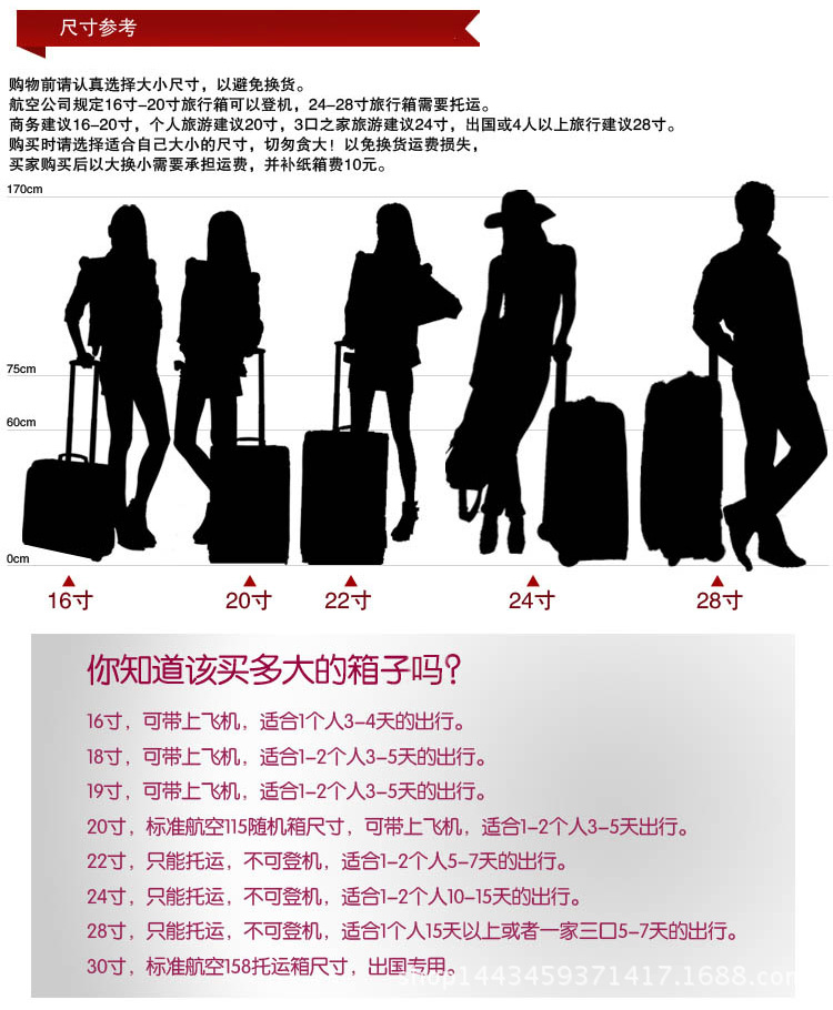 包邮20寸 24寸笑脸款拉杆箱 万向轮行李箱 男女登机箱 旅行箱