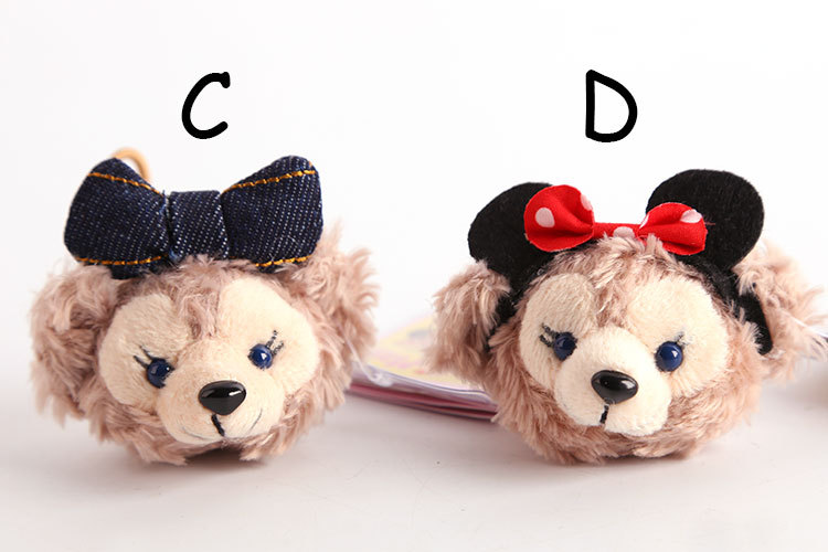 迪*尼 duffy 达菲熊 shelliemay毛绒公仔女生萌系小发绳发饰发圈