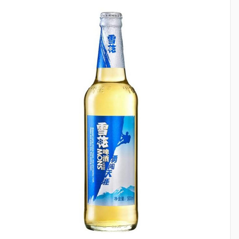 供应批发雪花啤酒500ml*12 雪花勇闯天涯瓶装啤酒
