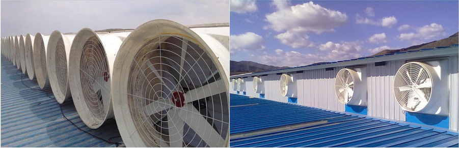 防腐蚀排风扇 工业车间排风换气用,大型1米多方形负压排风扇