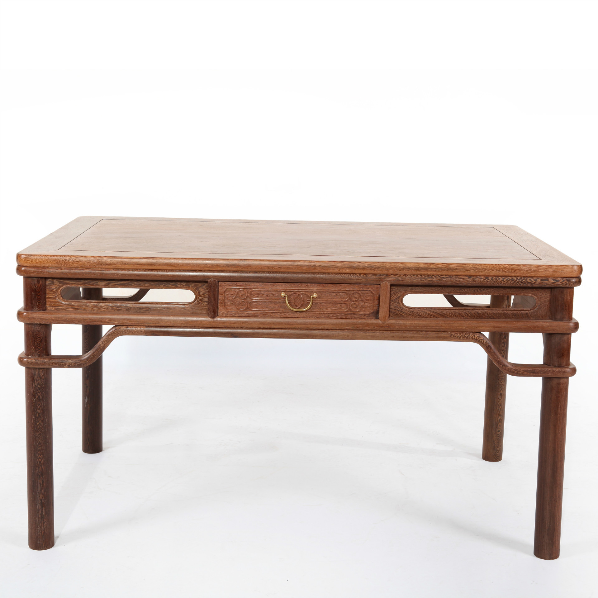 鸡翅木餐桌中式仿古实木餐桌明清古典红木餐厅原木就餐桌