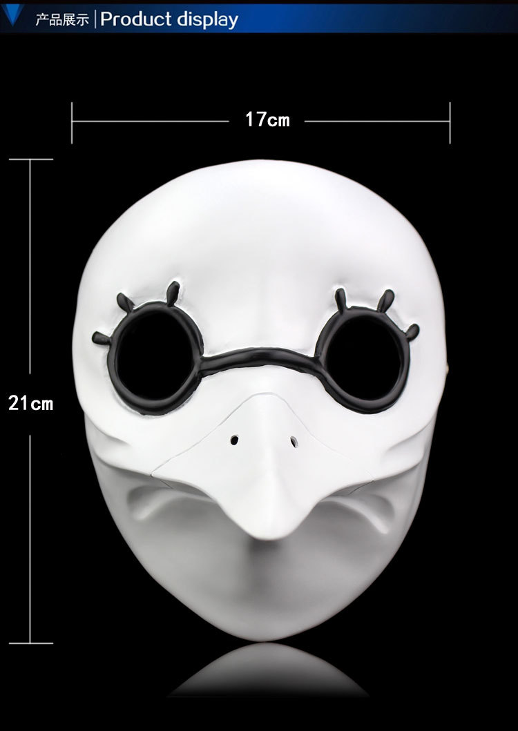 新瘟疫鸟嘴面具mask万圣节面罩瘟疫医生面具刺客信条cos影视道具