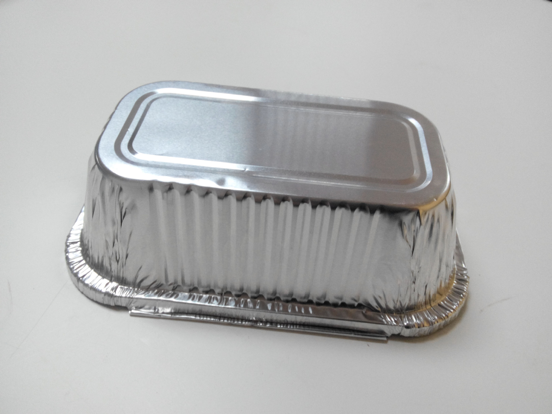 供应400ml单格铝箔餐盒环保一次性外卖打包锡纸盒 一次性烤盒