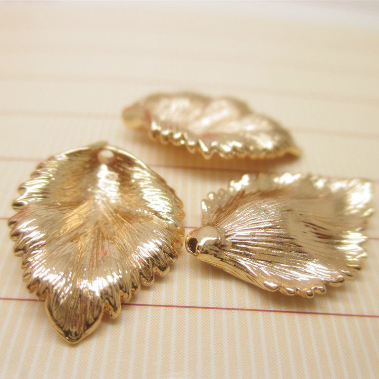 diy饰品配件耳环材料批发 花边百合花形花托吊坠 12*17mm