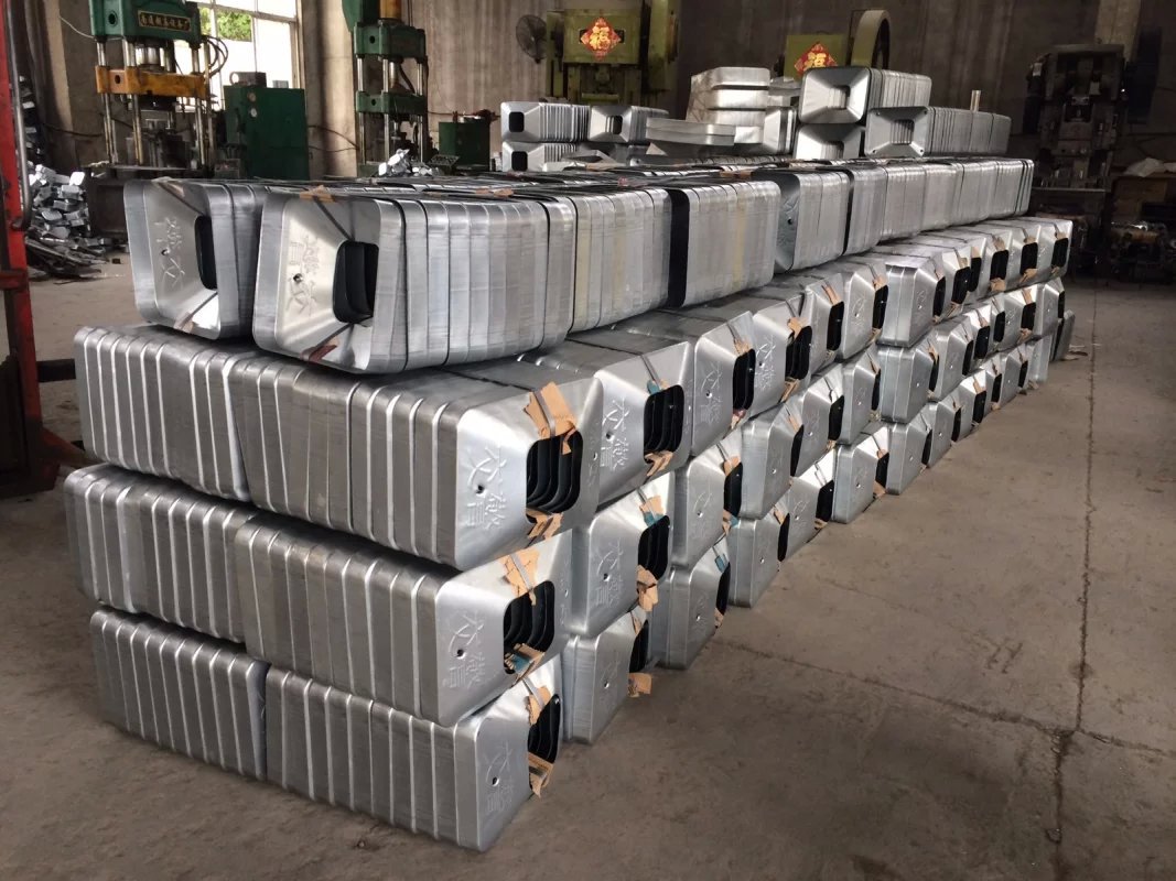 铁皮底座壳 毛坯 灌水泥填砼底座 道路护栏 移动底座 护栏配件