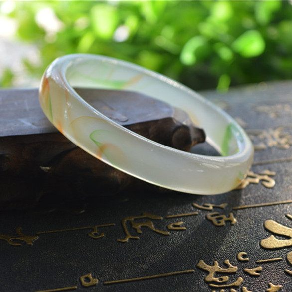 全新批发台湾七彩玉石手镯仿玉七彩手镯女士镯子厂家直销特价直销