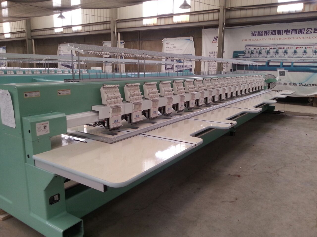 银河高速电脑绣花机 912织带绣高速绣花机 全自动送带装置 可定制