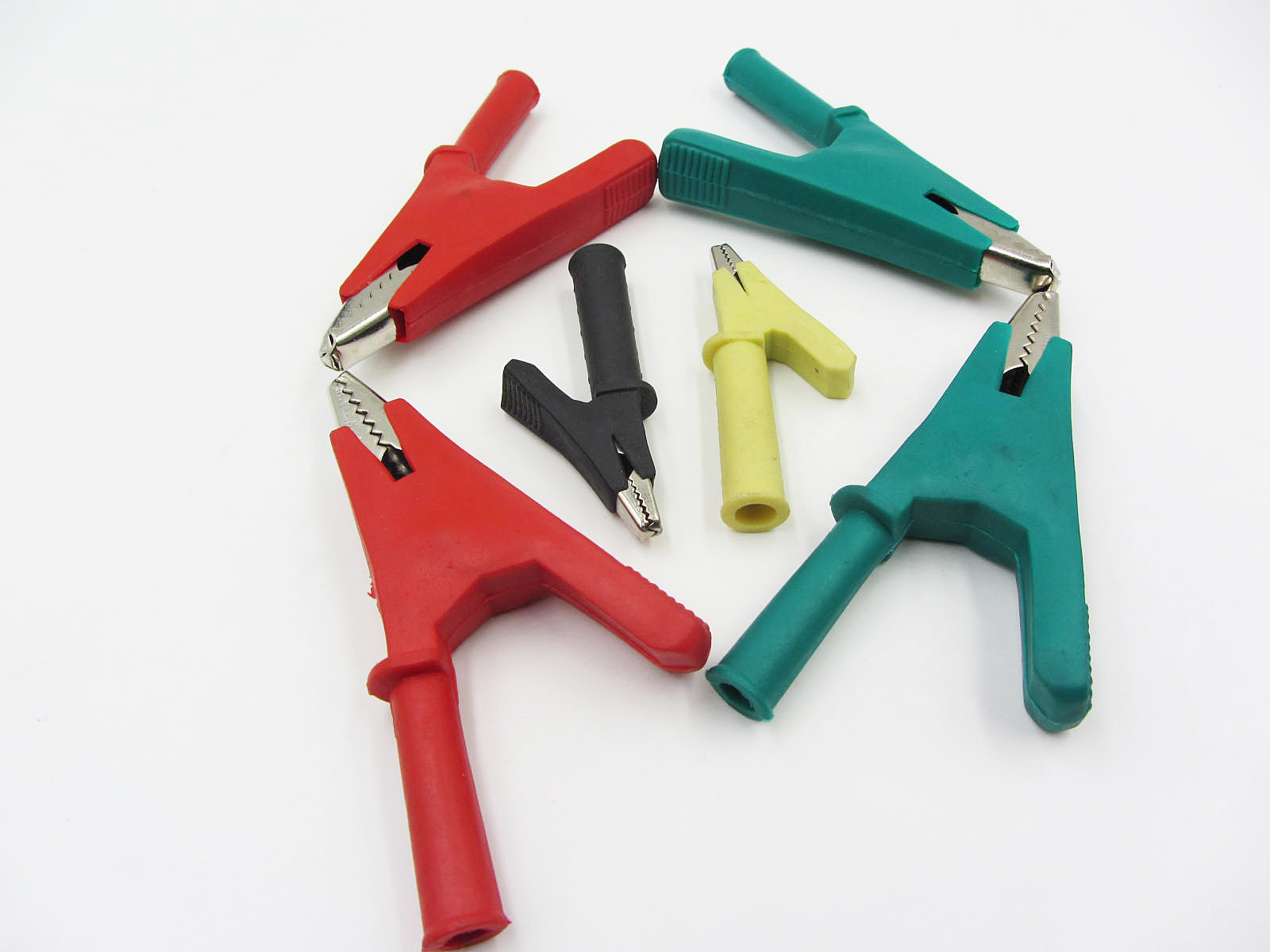 测试夹测试夹高压绝缘夹鳄鱼夹电瓶夹纯铜全绝缘鳄