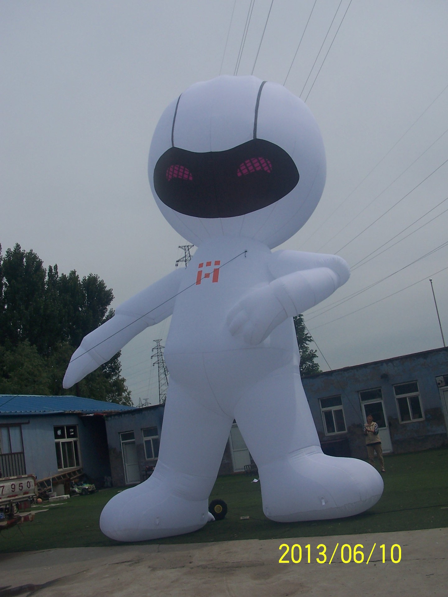 可定制广告模型 缝纫工艺充气卡通人偶 加厚固定行走卡通气模