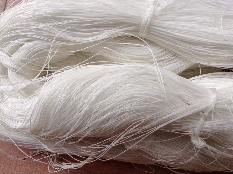 7白色鱼丝锦纶绳织带,吊牌绳带,饰品用线绳