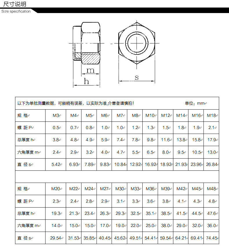温州百特标准件厂家直接销售 优质产品尼龙防松螺母 防松螺母