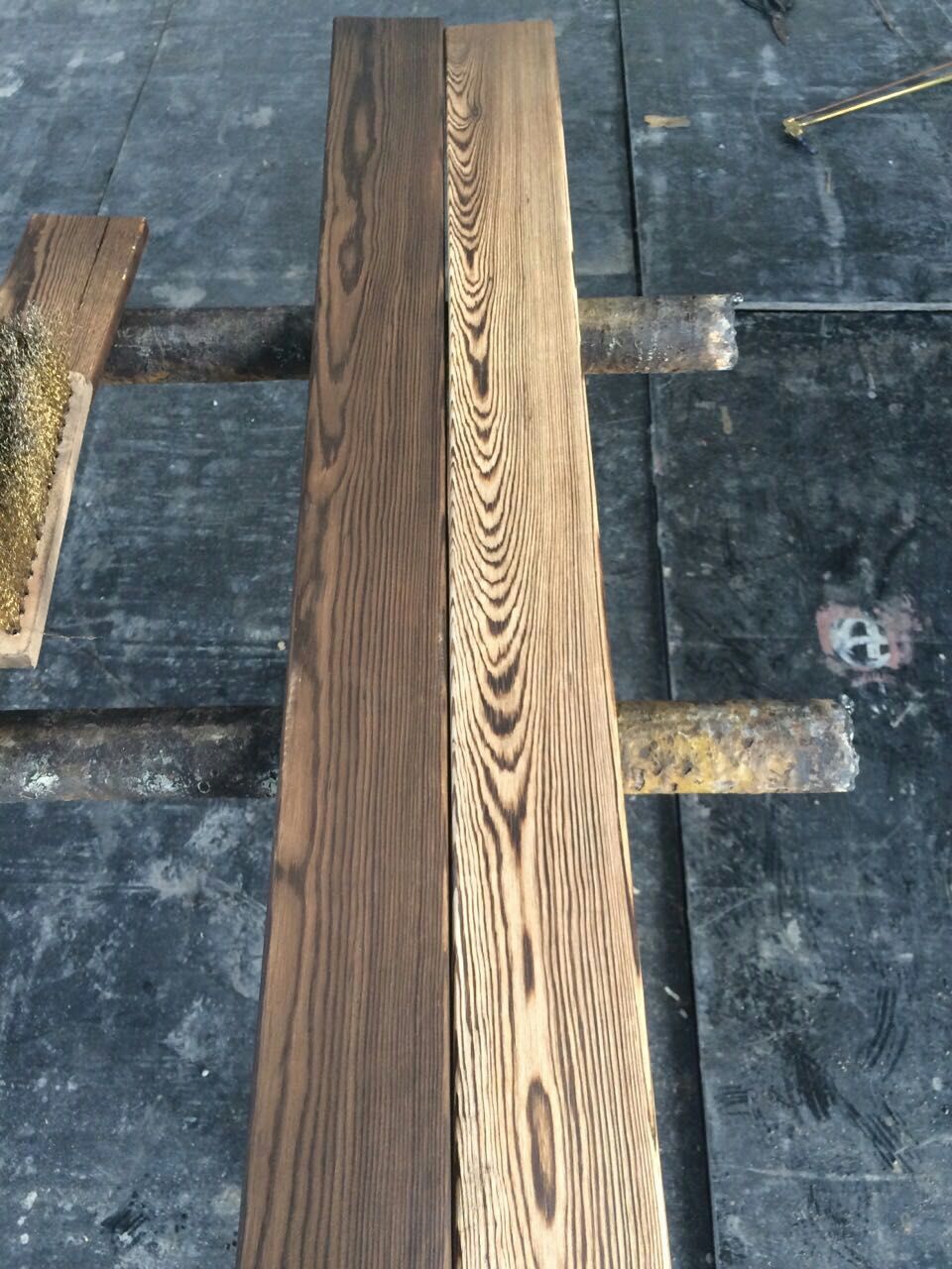 优选美国花旗松碳化木 防腐木 户外防腐木 实木板 碳化木