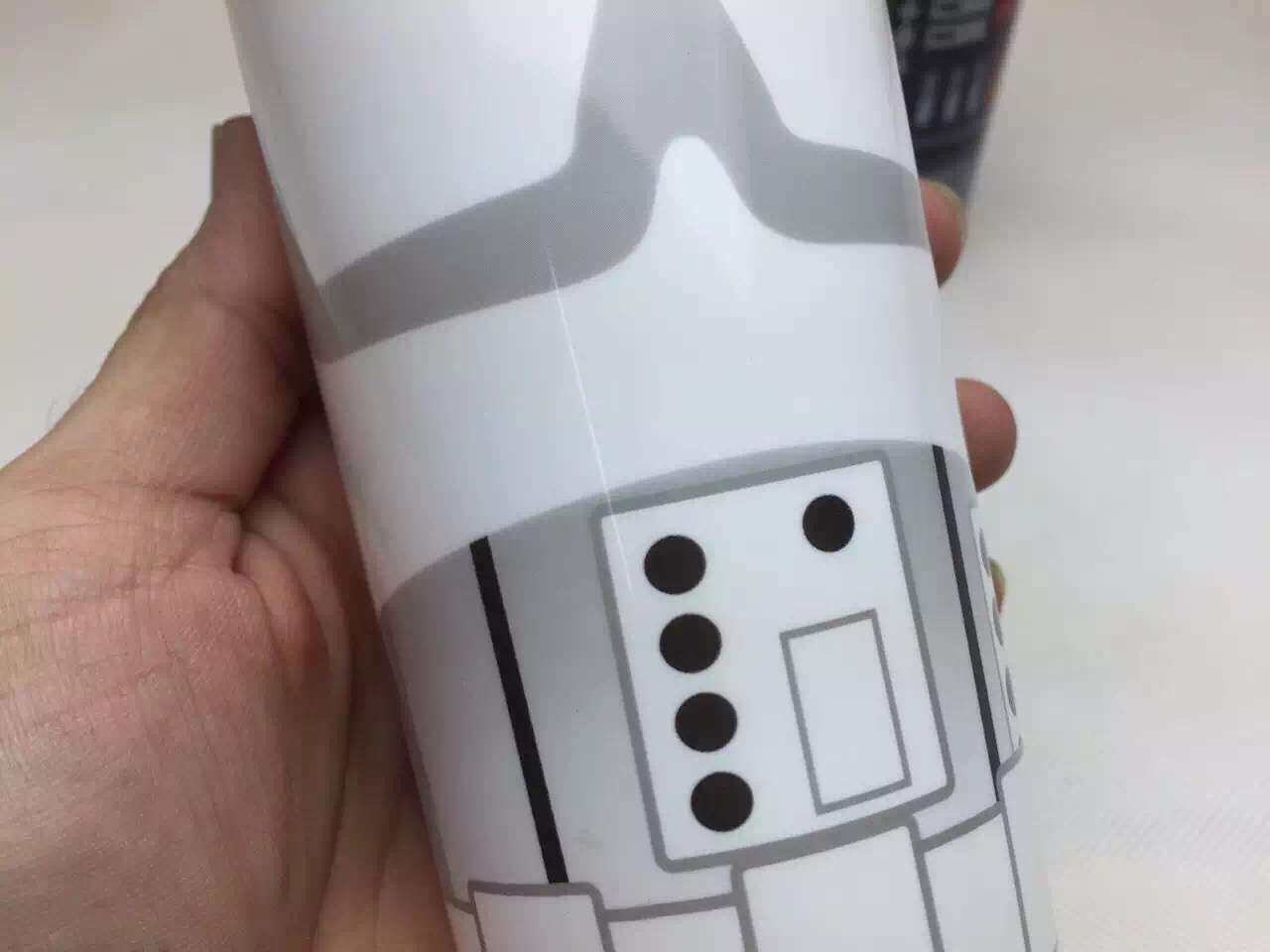 星球大战饮料杯 创意吸管杯 黑武士白兵塑料咖啡杯水杯