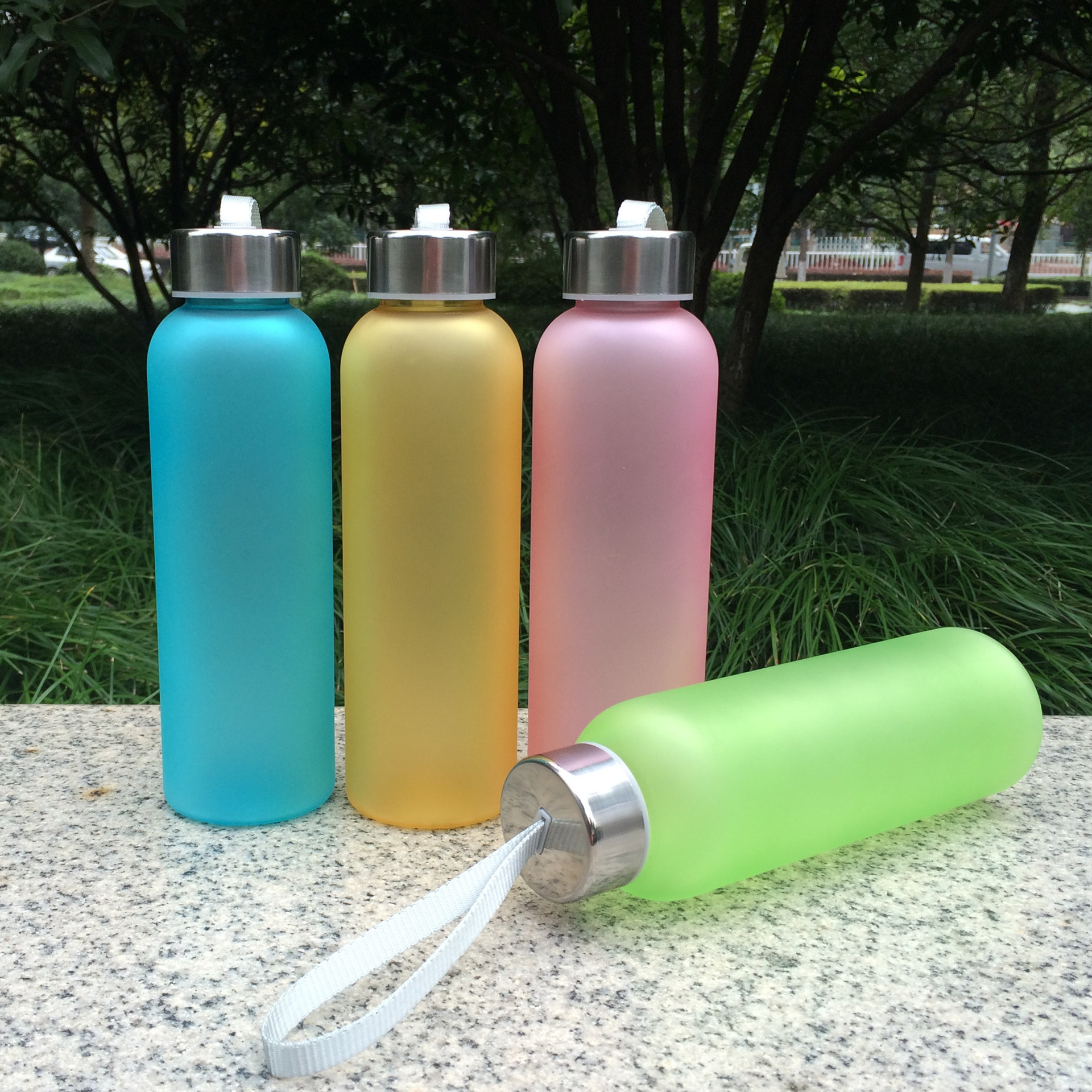 创意塑料杯 pc防爆磨砂水杯 密封防漏学生随手杯子 定制印logo