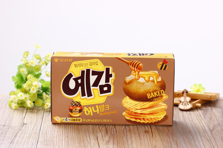 韩国进口食品批发 好丽友蜂蜜薯片180g零食批发膨化(0335*12)