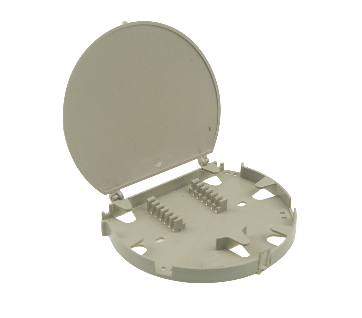 厂家供应小款12芯d款光纤熔纤盘,半圆直熔盘