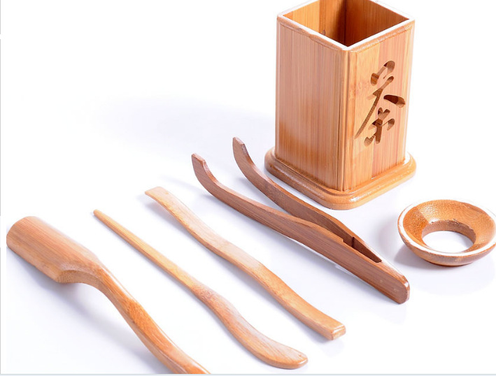 厂家直销闽竹坊茶具 茶道六君子 黑檀紫纹茶盘 花梨木茶盘 竹杯垫